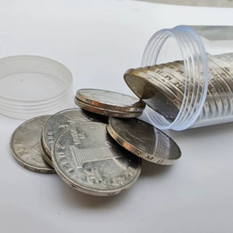 Transparente runde Münzhüllen aus Kunststoff für die sichere Aufbewahrung und Präsentation von Münzen in den Größen 19-32 mm - Bild 3