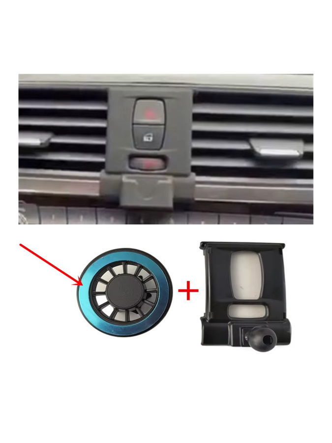 Magnetische Smartphone-Halterung aus ABS-Material für BMW 3er F30 F31 (2013-2019) in Schwarz - Bild 3