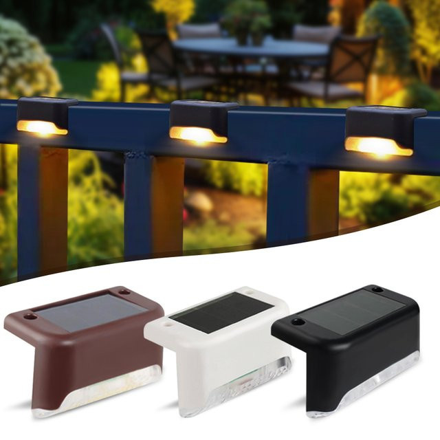 KDULIT Solar Gartenleuchte Schwarz Modern mit Warmweißem Licht für Terrasse und Treppen - Bild 1