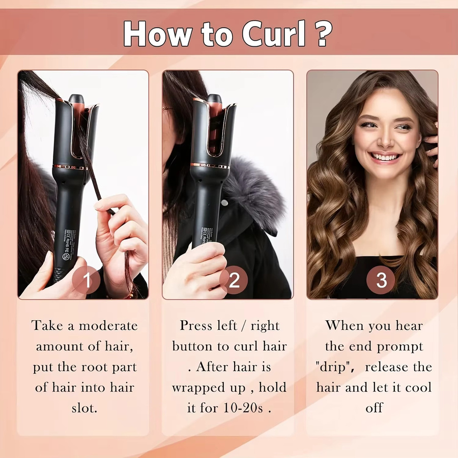 Tinsol Automatischer Haar Curler, Schwarz, Unisex - Bild 5