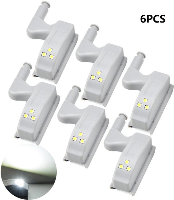Lcamaw Lighting LED Schranklampe mit Bewegungssensor, 6er Set, Weiß - Bild 1