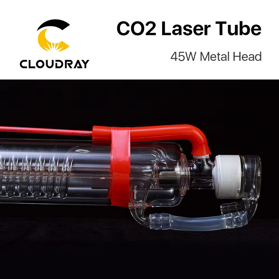 Cloud ray CO2-Laser-Metallkopfrohr aus Glas für CO2-Lasergravur- und Schneidemaschinen, Länge: 850 mm - Bild 2