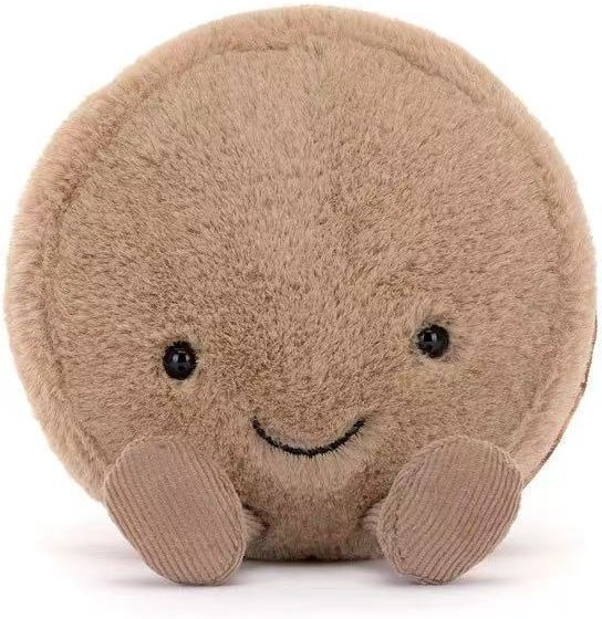 Jellycat Macaron Plüschtier Schlüsselanhänger, braun, Unisex - Bild 1