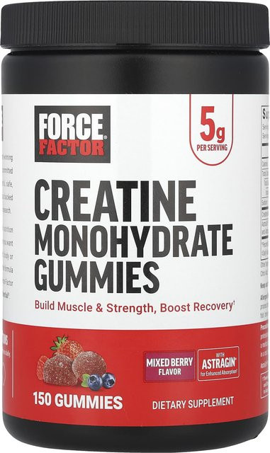 Force Factor Kreatin-Monohydrat-Gummibärchen gemischte Beere 150 g - Bild 1