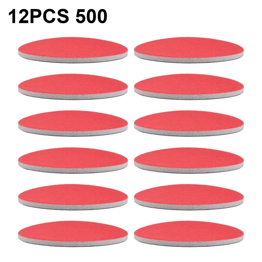 DAZZLEEX 12er Set Schaum Schleifpads für Nass- und Trockenschleifen, Körnung 500-3000 Grit, Polierschwämme für Bowlingbälle und Autopflege - Bild 4