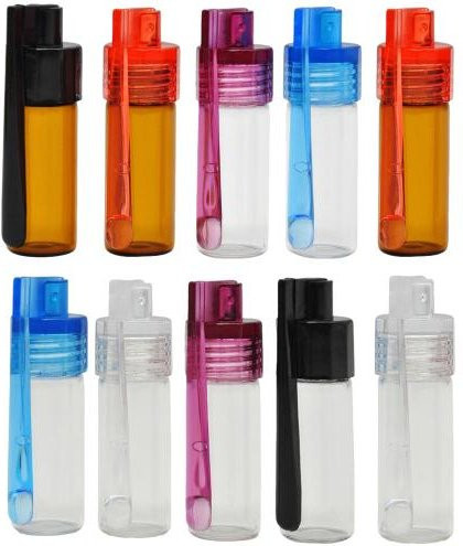10-teiliges Set lipeiyinb Gewürzflaschen aus Glas mit Löffel in Orange für Reisen und Camping - Bild 1
