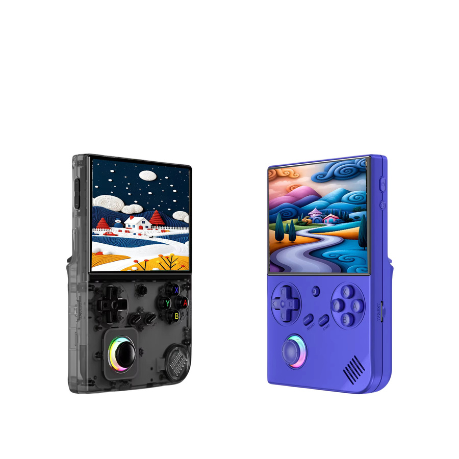 ANBERNIC RG 40XXV Retro-Handheld-Spielkonsole in Weiß mit 4,0 Zoll IPS-Bildschirm, 256 GB Speicher und RGB-Beleuchtung - Bild 4