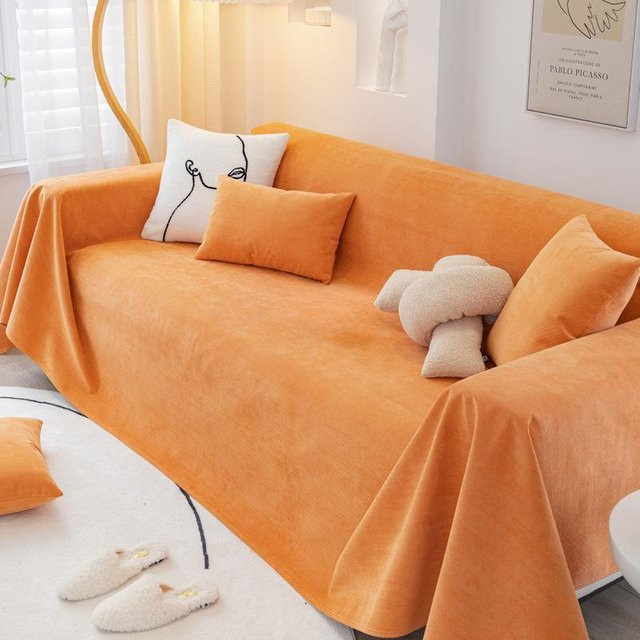 Wasserdichter Sofabezug von Super Six im nordischen Design aus Chenille und Mikrofaser, Anti-Katzenkratzer Vollbezug, Breite: 160 cm, Tiefe: 90 cm - Bild 1