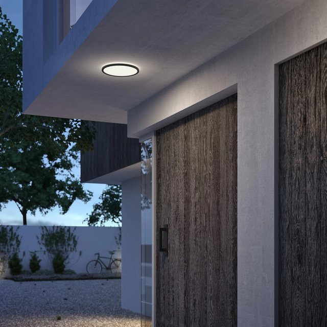 Philips SceneSwitch LED-Deckenleuchte Superslim in Schwarz mit 15W und 1500lm, dimmbar - Bild 1