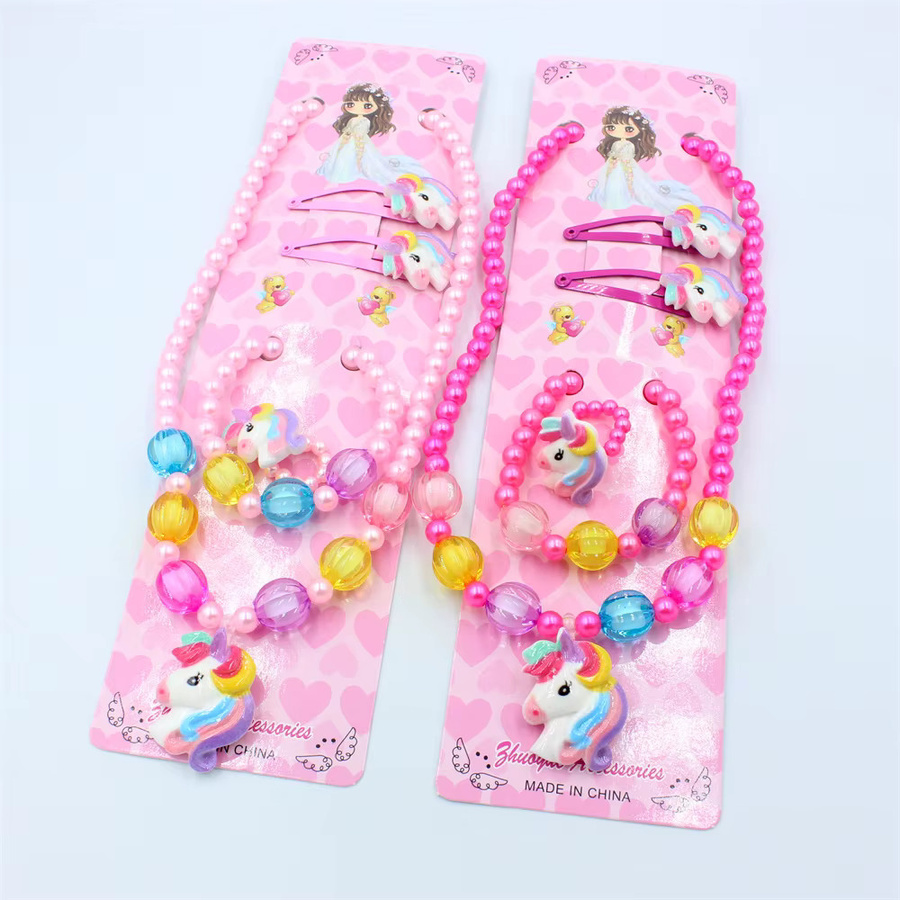 Weyena Schmuck-Set Einhorn, Perlen, Kinder, Bunt - Bild 2