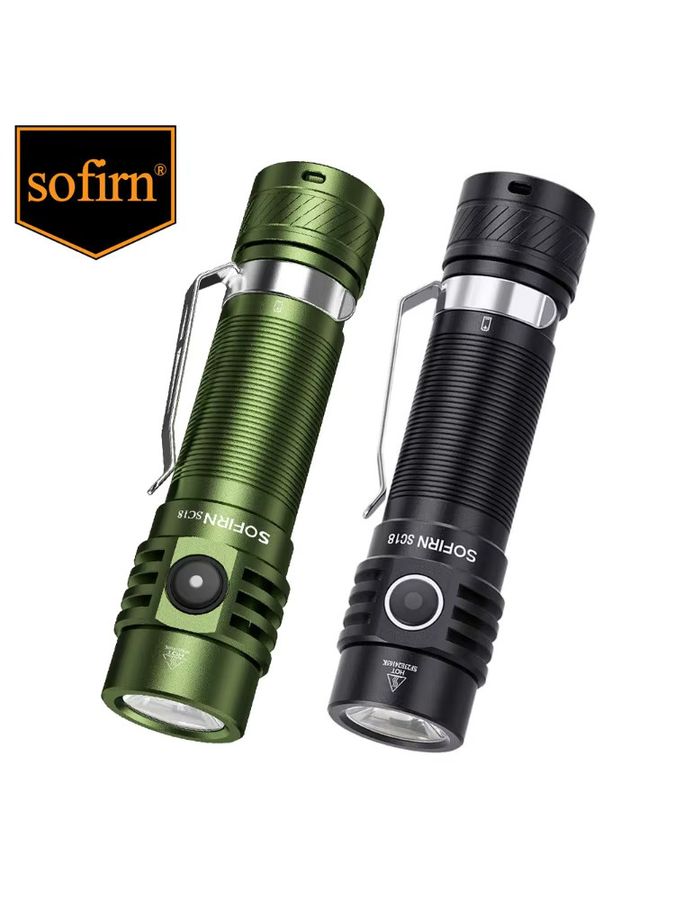 Sofirn SC18 EDC Taschenlampe mit 1800 lm SST40 LED, TIR Optik Linse und USB C wiederaufladbarem Akku - Bild 5