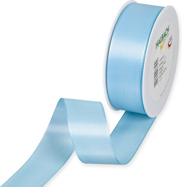 Halbach Taftband aus Polyester in Hellblau, Breite: 40 mm, Länge: 5 m - Bild 1