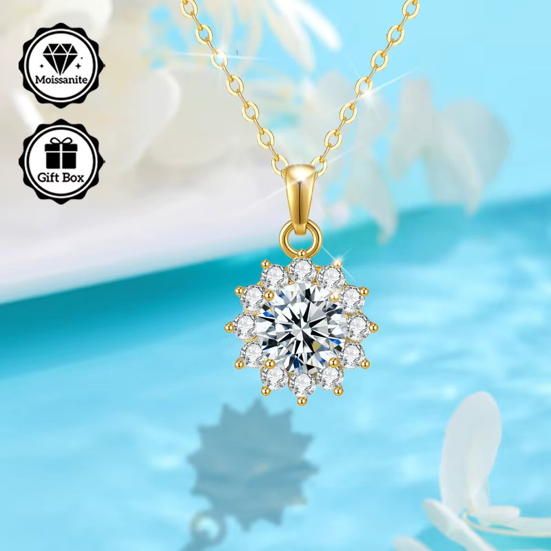 LAMVOICE Halskette, Moissanit, Gold, Damen - Bild 2