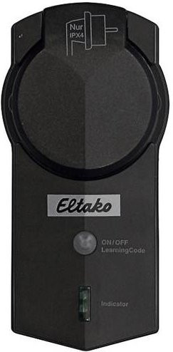 Eltako FASSA-230V Funk Schaltaktor Steckdose in Schwarz mit 2300 W Schaltleistung - Bild 1