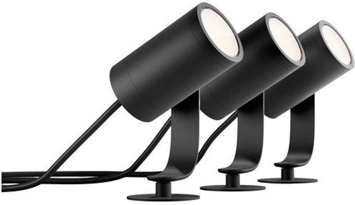 Philips Hue Lily LED-Gartenspot Basis-Set White & Color Ambiance Schwarz 24W RGBW - Bild 3