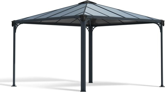 Canopia Palermo Aluminium-Gartenpavillon in Anthrazit, B/T: 300 x 300 cm - Bild 1