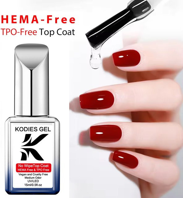 KODIES Diamant-Top Gel Nagellack, Glänzend, HEMA Free - Bild 1