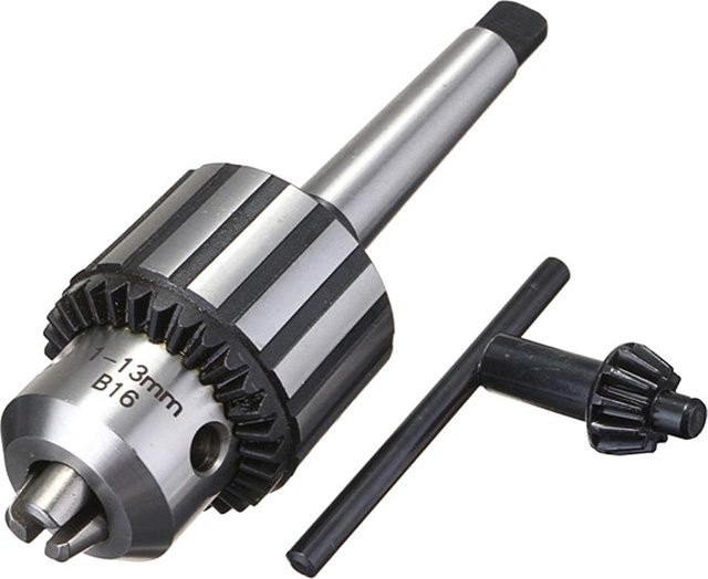 Kkmoon Mini Hartmetallstahl MT2 Bohrfutterdorn selbstspannendes Drehmaschinenwerkzeug in Silber/Schwarz für 5/64 bis 1/2 Zoll - Bild 1