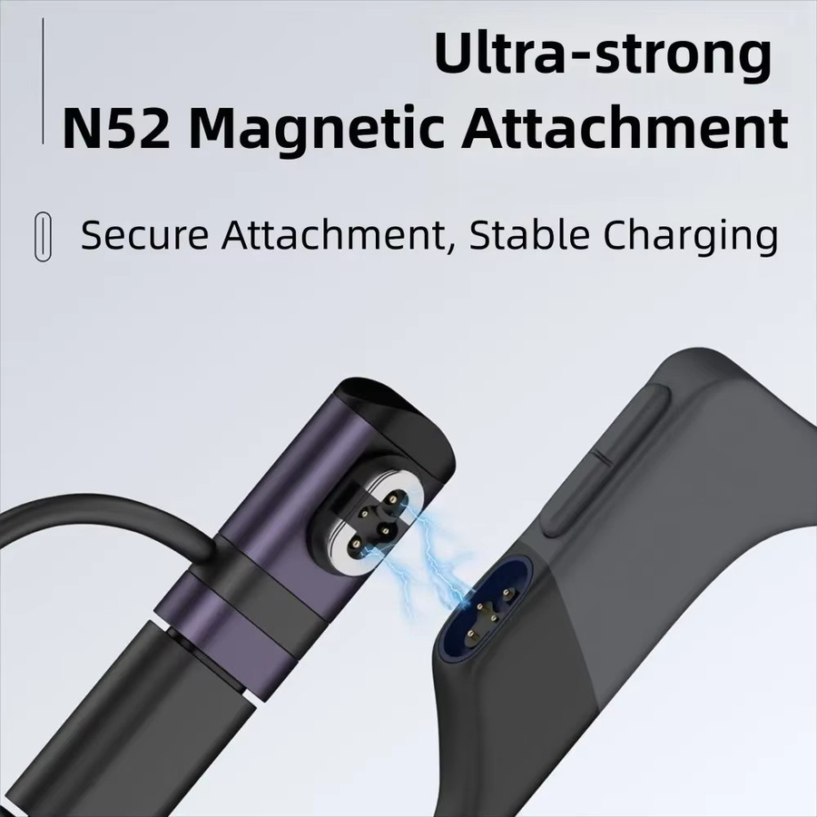 Shokz USB-C Magnetischer Ladeadapter in Silber für Knochenleitungs-Kopfhörer AS800 S803 S810 S710 - Bild 2