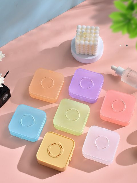 RANCAI Make-up Puff Box mit Schwamm, pink, Unisex - Bild 1