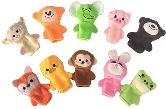 Yiran toy Tier Fingerpuppe, Plüschtiere, 10-teiliges Set, ab 0 Jahre - Bild 1