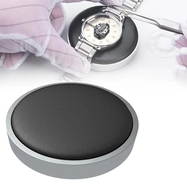 OAKCHARM Uhren-Schutzpolster Leder, Schwarz, 53/72mm - Bild 1