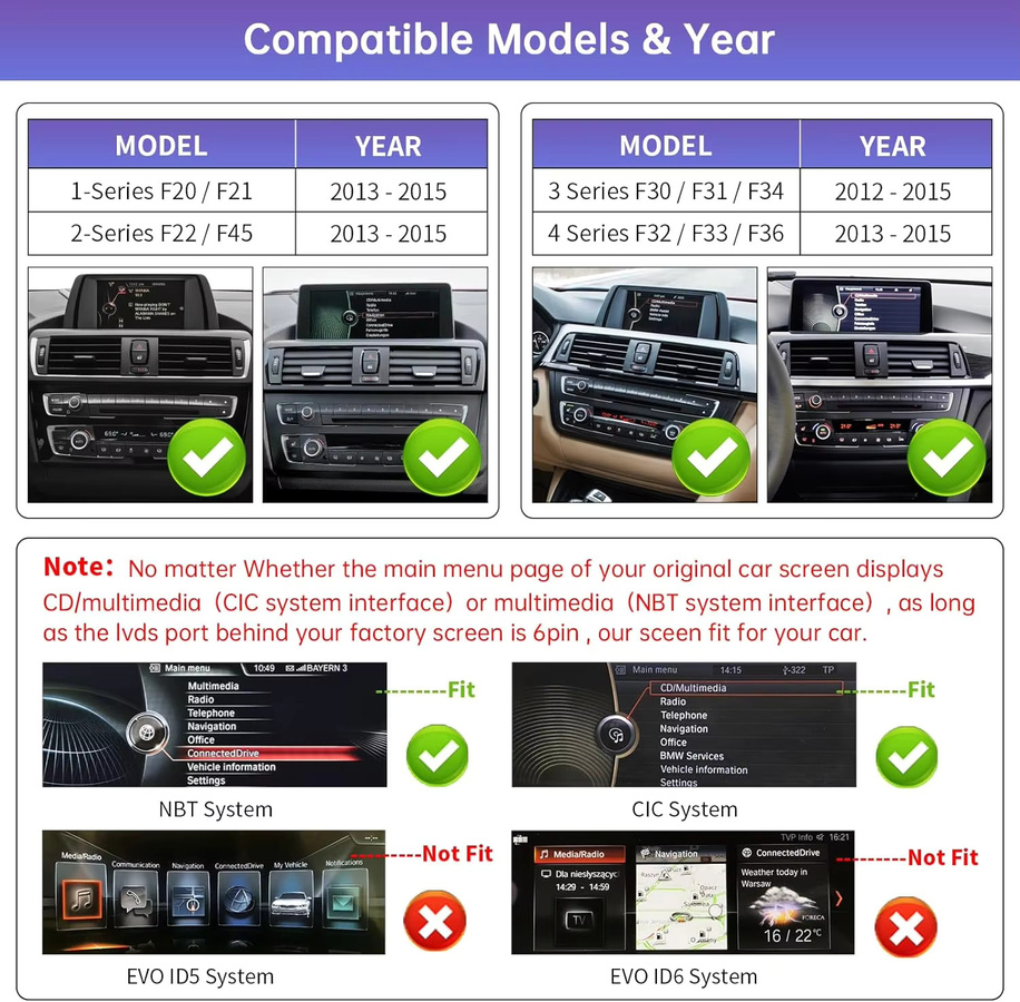 AUTOABC Kabelloses CarPlay für BMW NBT und CIC Systeme der Serien 1 2 3 4 5 sowie X1 X3 X4 X5 in Schwarz - Bild 2