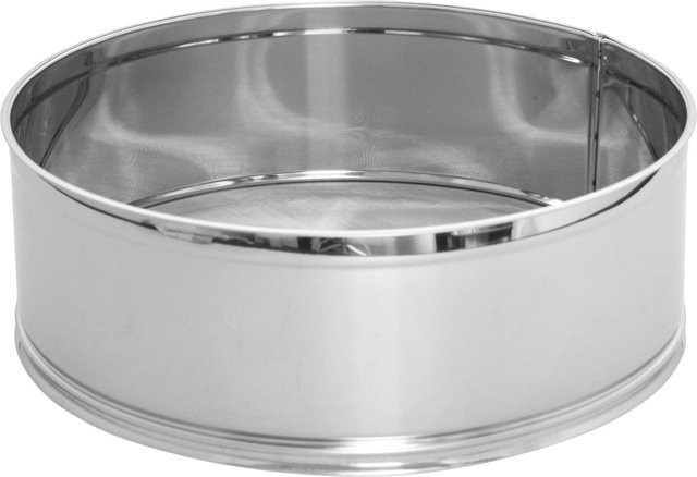 Schneider Mehlsieb aus Edelstahl in Silber mit feiner Maschenweite, Höhe: 6,5 cm, Durchmesser: 28 cm - Bild 1