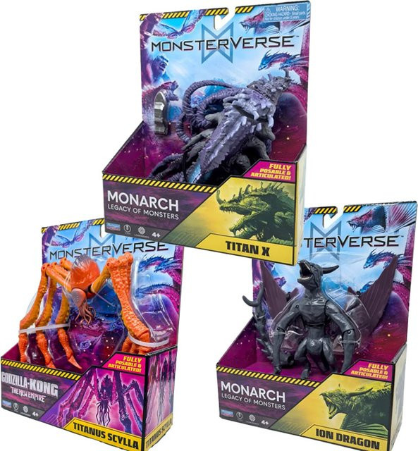 Playmates Godzilla Vs Kong Ion Dragon TITAN X Scylla, Actionfigur, ab 4 Jahren - Bild 1