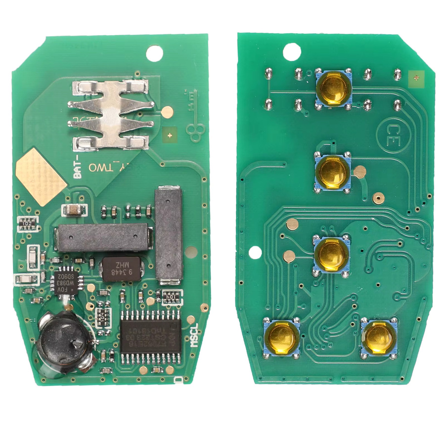 Jingyuqin Entry Fob Autoschlüssel für Cadillac SRX CTS CTS Coupe mit ID46 Chip, 315/433MHz, Schwarz - Bild 5