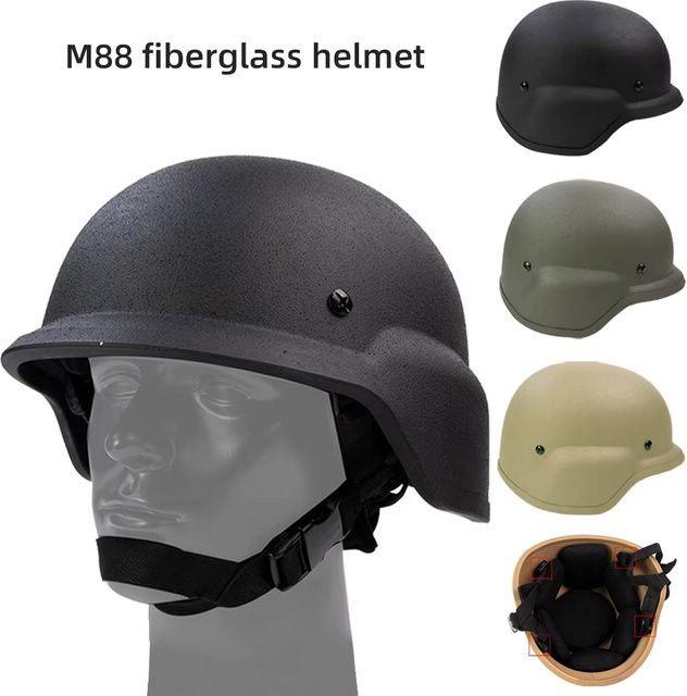 BOOIU Taktischer M88 Helm aus Fiberglas für Outdoor, Jagd und CS-Einsätze - Bild 1