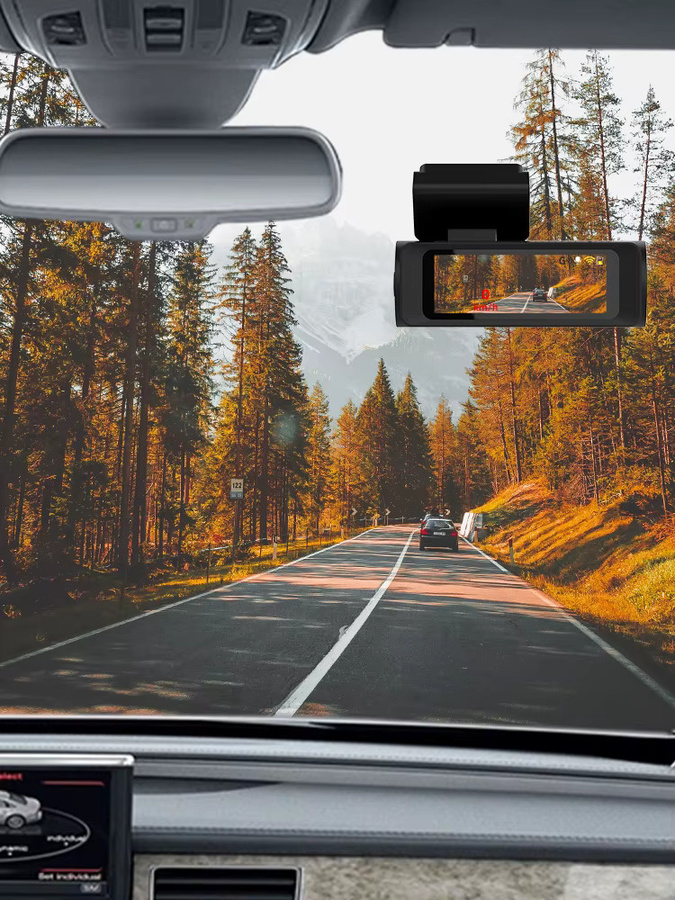 ACCEO 4K Dashcam mit integriertem GPS und WLAN, inklusive 1080P Rückfahrkamera, 24H Parkmodus und Nachtsicht, Farbe: Schwarz - Bild 6