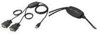 Digitus USB zu 2x RS232 Serieller Adapter, USB-A auf 2x D-Sub 9-pol, Schwarz - Bild 2