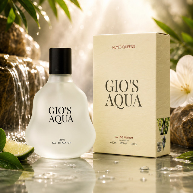 Reyes Queens Gio’S Aqua Eau de Parfum, 50 ml, Herren, Aquatisch, Holzig, Zitrone - Bild 1