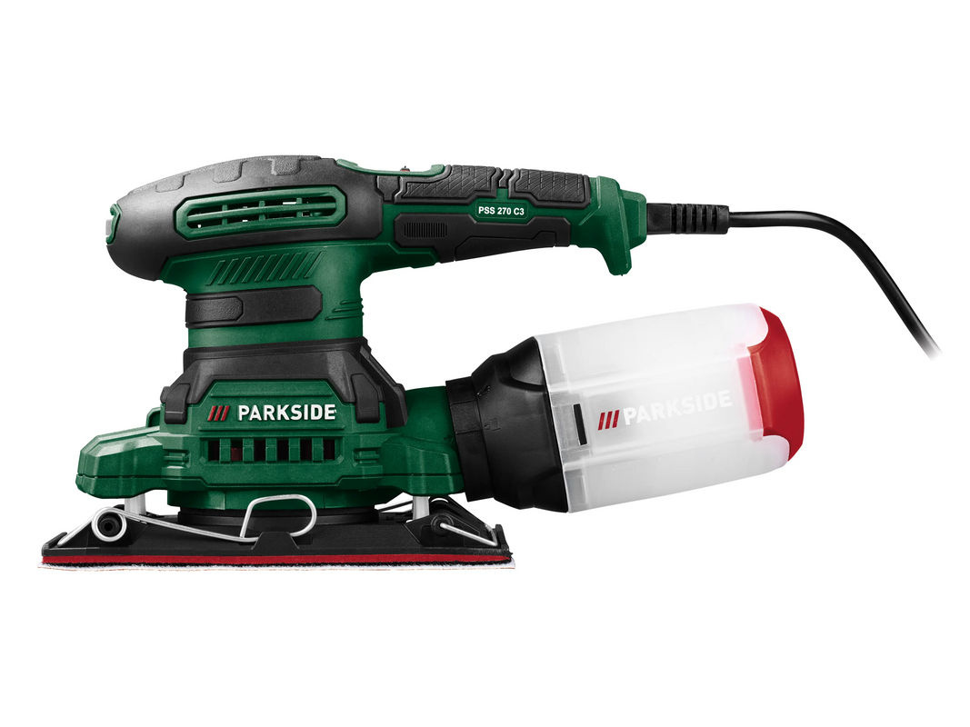 Parkside Schwingschleifer Set PMS220A1 und PEXS300C3 in Grün - Bild 4