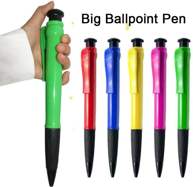 Gelstift in Gelb, 28 cm Riesen-Stift für Schule und Geschenke - Bild 1