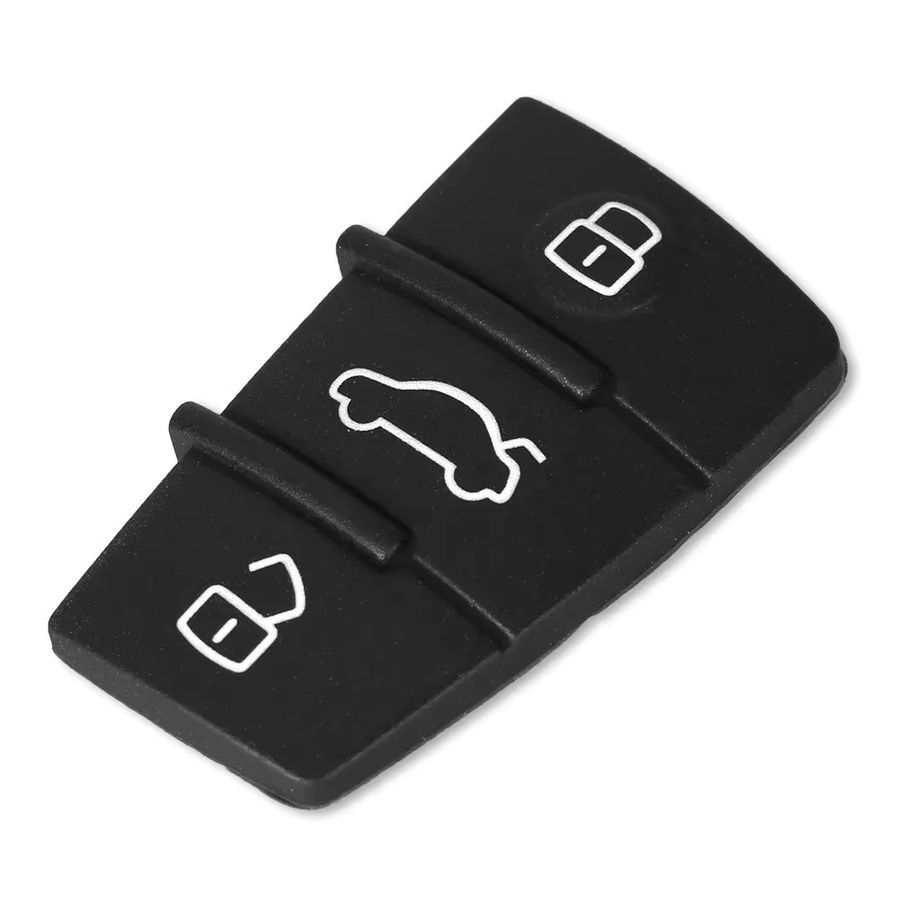 KEYYOU Gummi-Fernbedienung Tastatur Shell Fob für Audi A3 A4 A5 A6 A8 Q5 Q7 TT S LINE RS Autoschlüssel Fall Abdeckung, Schwarz - Bild 2