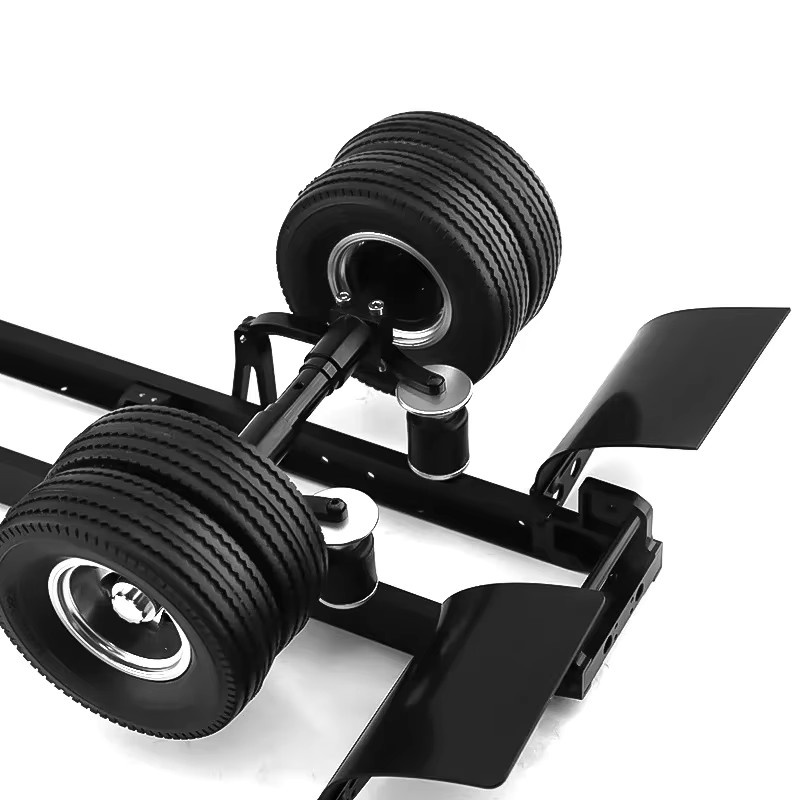 Tamiya Metall-Luftfederung, Schwarz, 2-teiliges Set - Bild 3