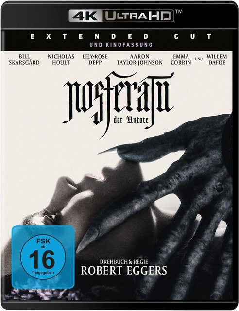 Nosferatu - Der Untote 4K Ultra HD Blu-ray Extended Cut Horrorfilm von Robert Eggers - Bild 1
