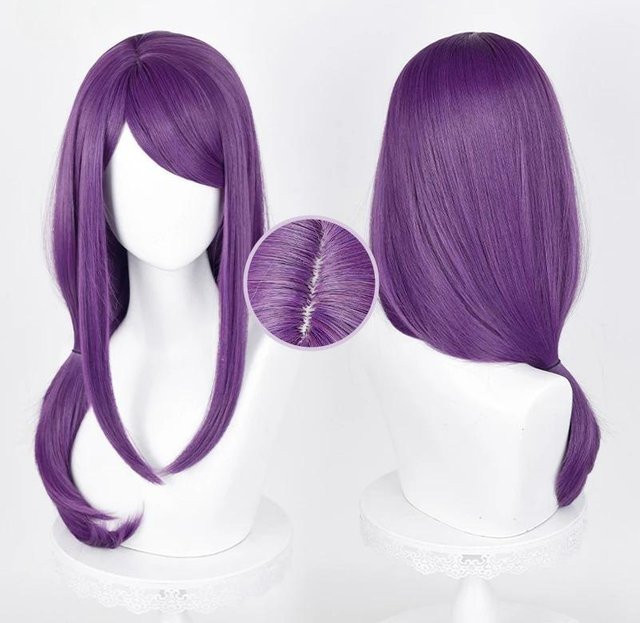 Kamishiro Rize Cosplay Perücke, Lila, 70cm, Synthetikhaar, Unisex - Bild 1