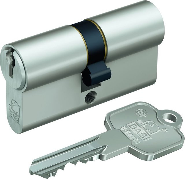 BASI Profil-Doppelzylinder V50 verschiedenschließend in Silber, Messing, 40/50 mm - Bild 1