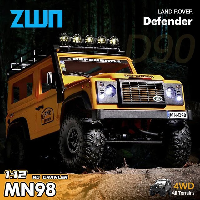 MN RC Rock Crawler Defender, 1:12, RTR Version, 4WD, Fernbedienung Auto - Bild 1