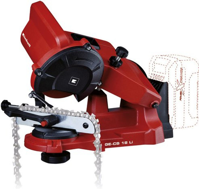 Einhell Akku-Sägekettenschärfgerät GE-CS 18 Li Solo Power X-Change in Rot - Bild 2