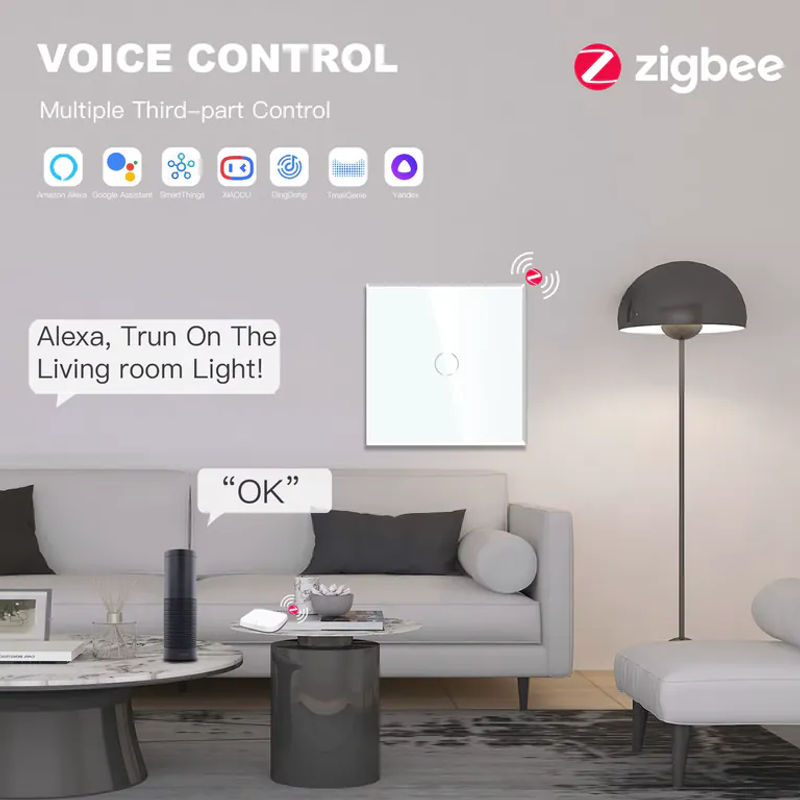 Besamen ZigBee Smart Lichtschalter 3er Pack, 1-Gang und 3-Wege Wand-Touch-Schalter in Weiß, kompatibel mit Google Home, Alexa und Smart Life, 10A - Bild 3