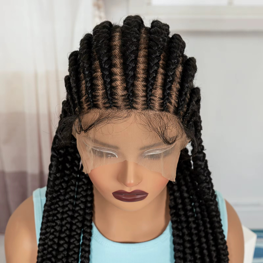 Alice Spring Cornrow Flechthaarperücke, synthetisch, Damen - Bild 2