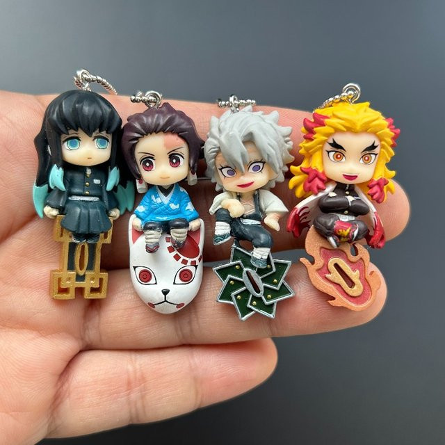 Bandai Demon Slayer Tanjiro Kamado Muichiro Tokito Modellfigur, Schlüsselanhänger - Bild 1