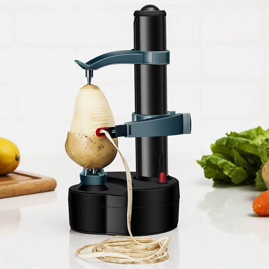 Fdit Elektrisches Obst- und Kartoffelschälgerät in Schwarz aus Kunststoff - Bild 3