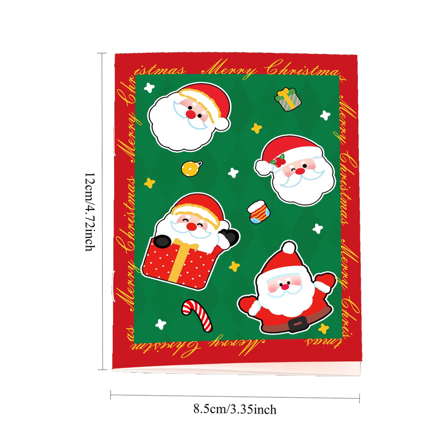 TWBEB Weihnachtliches Cartoon Mini Softcover Notebook für Schüler, liniertes Papier, Mehrfarbig - Bild 6