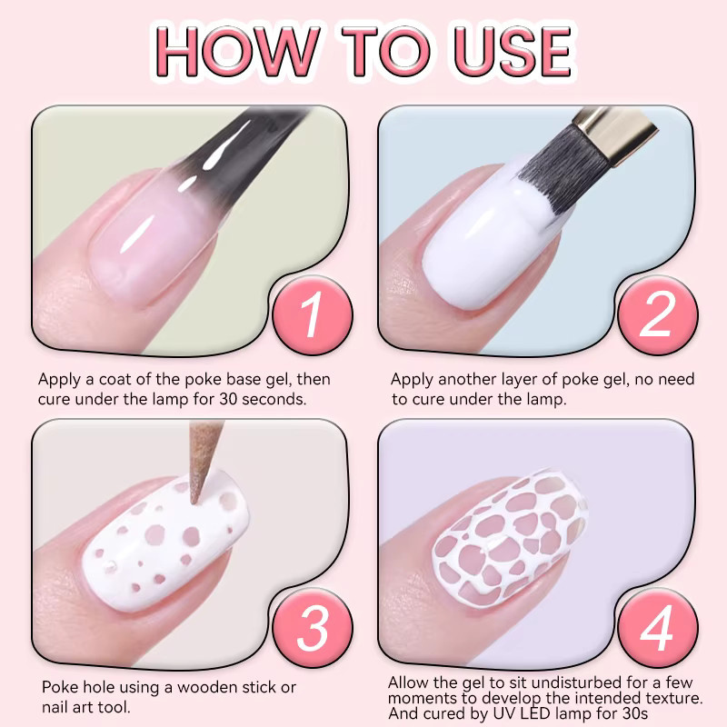 LILYCUTE Nagelgel, Weiß, Glänzend, 8 ml - Bild 5