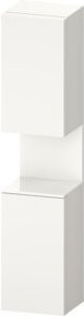 Duravit Hochschrank Qatego in Weiß Hochglanz mit Glastüren und LED-Beleuchtung, B: 40 cm, T: 36 cm, H: 176 cm - Bild 1